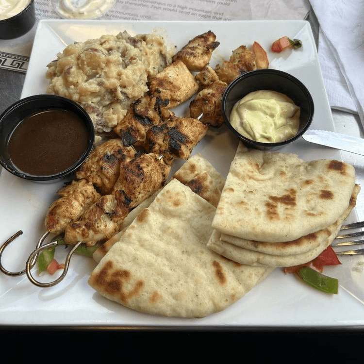 Chicken Souvlaki.