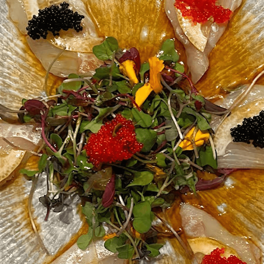 Halibut Peruvian Tiradito.