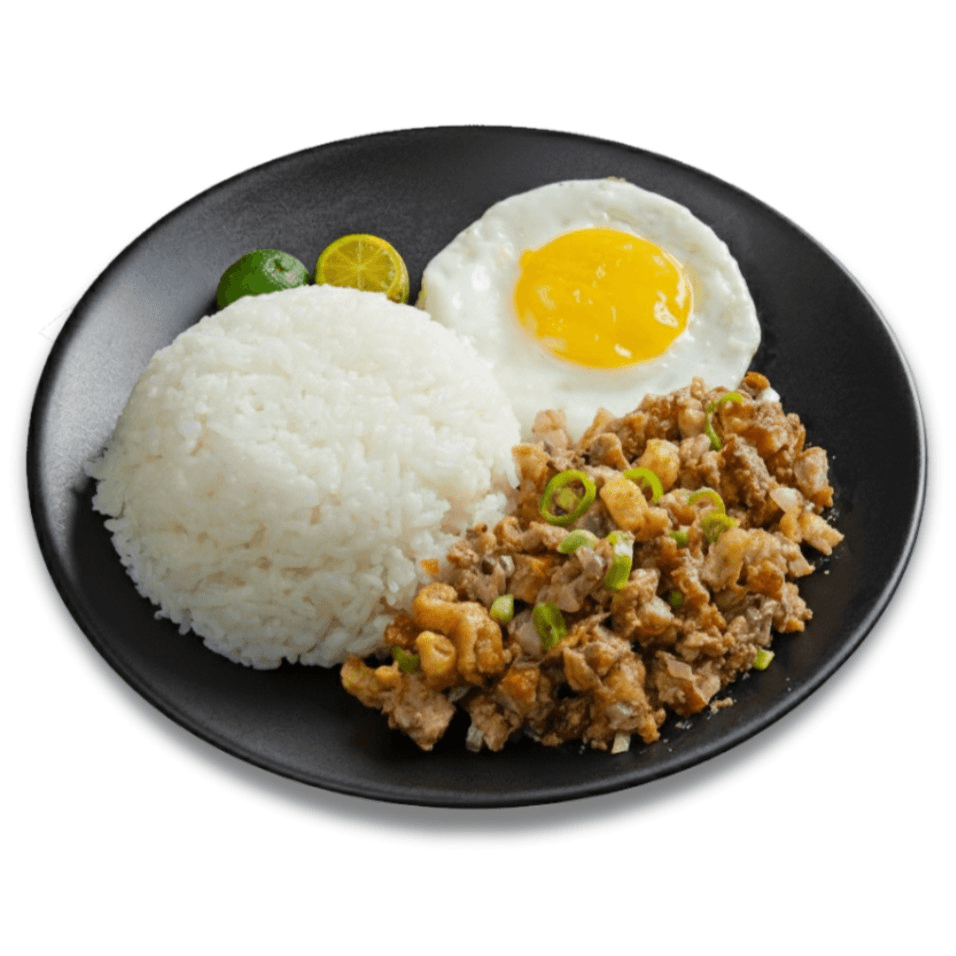 Sisig with rice.
