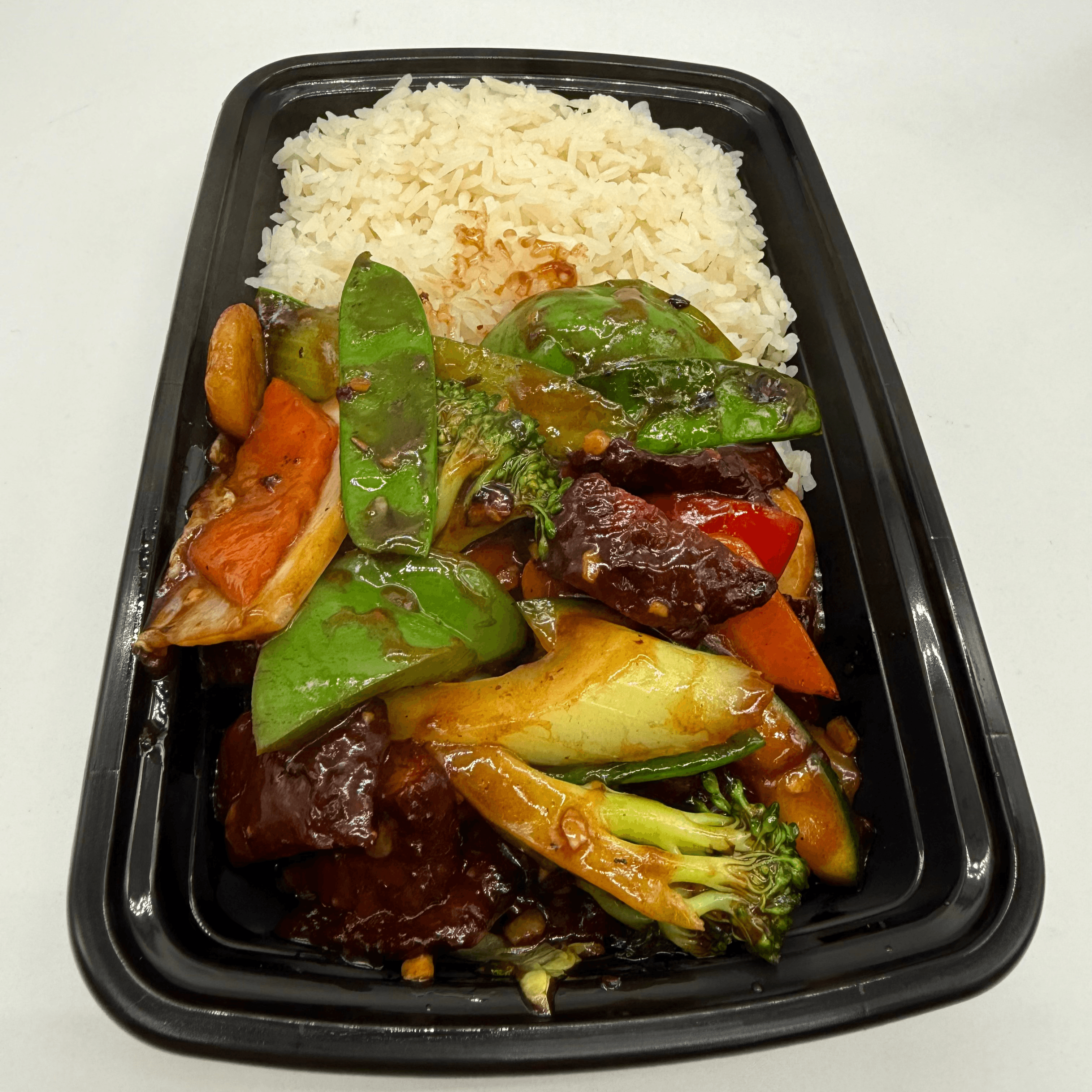 Boneless Ribs with Mixed Vegetables Lunch Special.