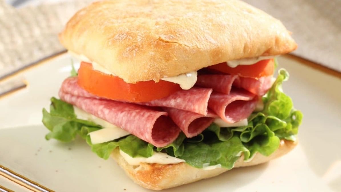 Salami Sandwich.
