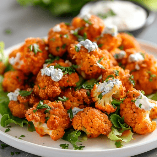 Buffalo Cauliflower Bites