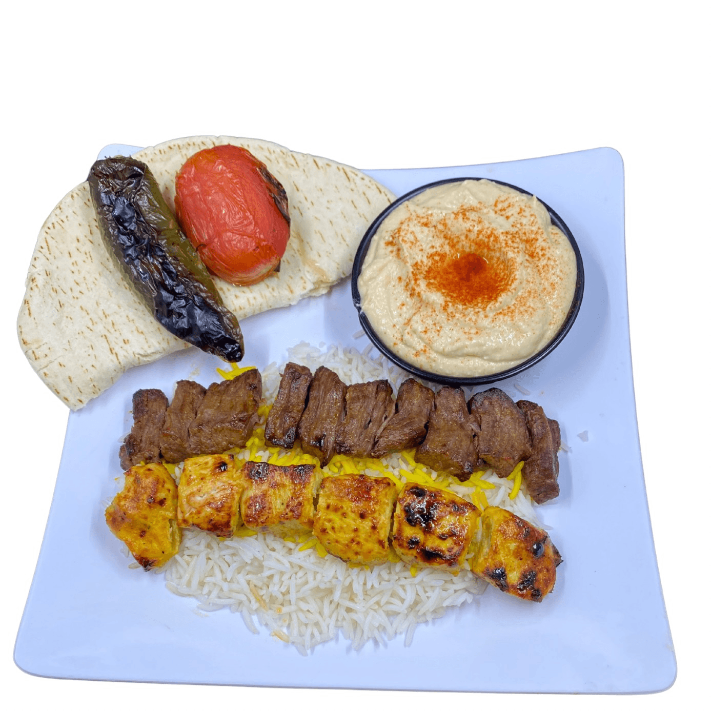 Chicken & Beef Kabob.