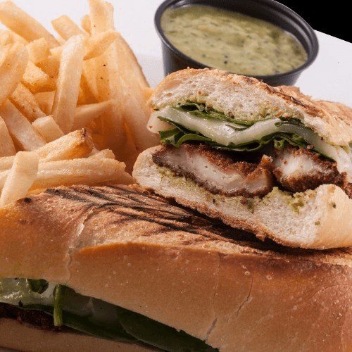 Creamy Pesto Chicken Sandwich