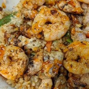 Chicken & Shrimp Rice Bowl.