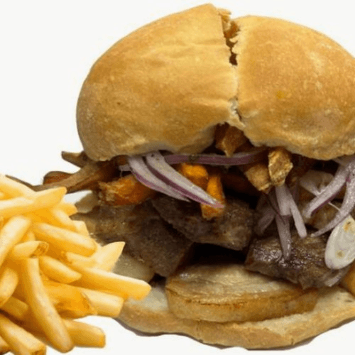 Pork Sandwich "Pan Con Chicharron".