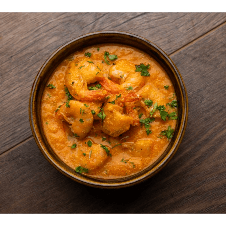 Shrimp curry.