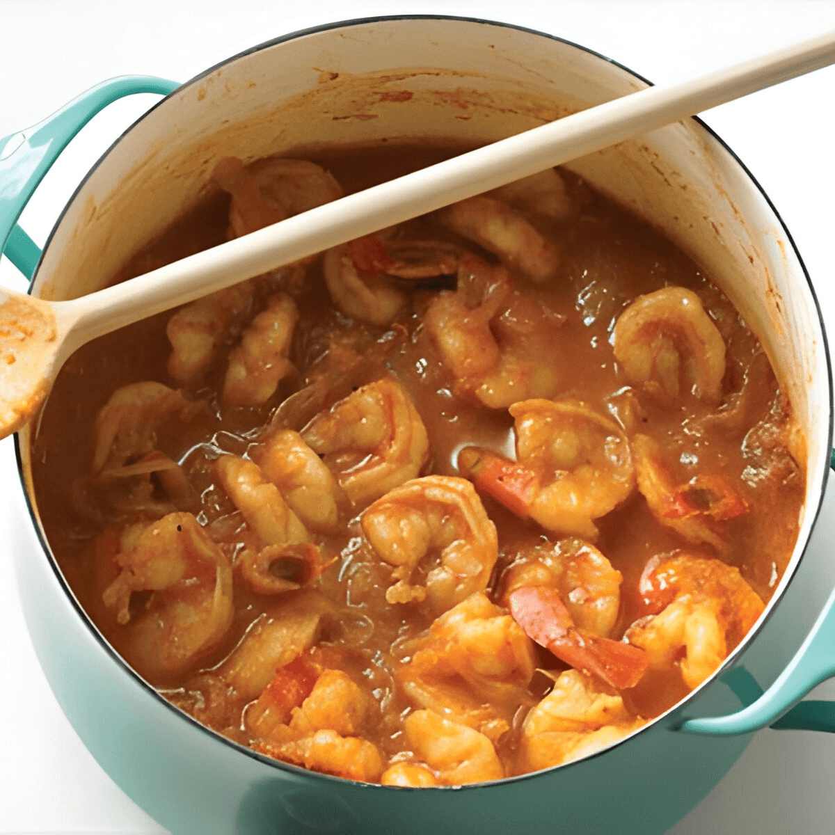 Shrimp tikka masala.