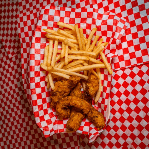 Three Piece Chicken Fillet Meal.