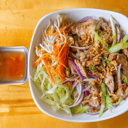 Grilled Chicken Vermicelli | Bún Gà Xào.