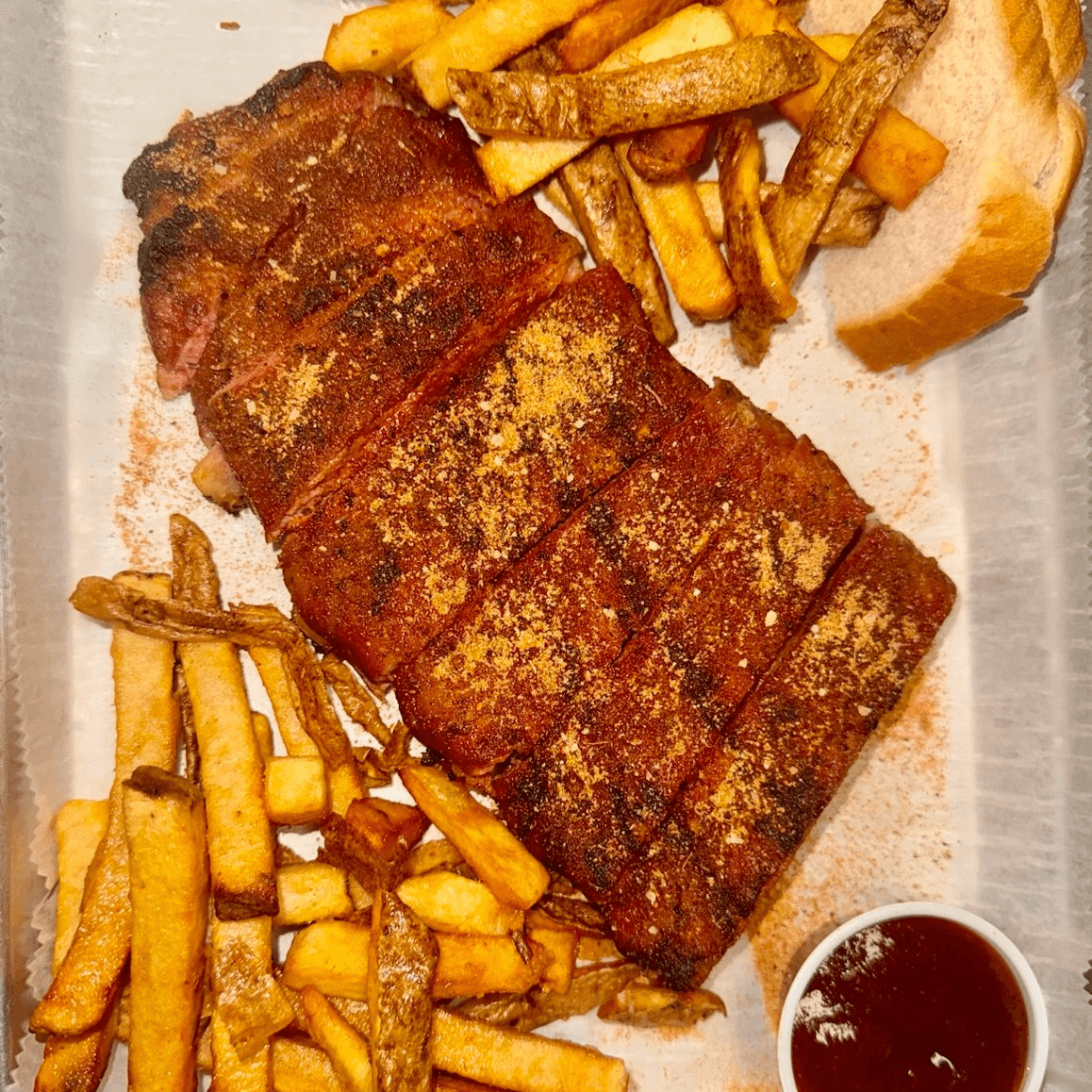 Pork Spare Ribs & Fresh Cut Fries.