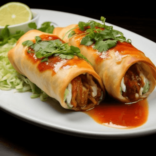 Chimichangas (Beef Tips or Chicken).