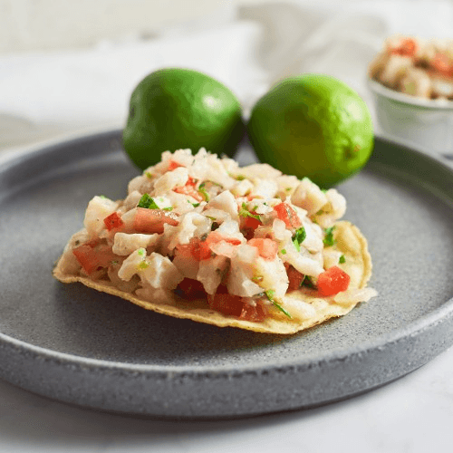 Ceviche Tostadas.