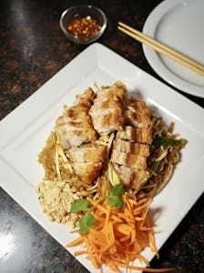 Pad Thai with Crispy Pork.