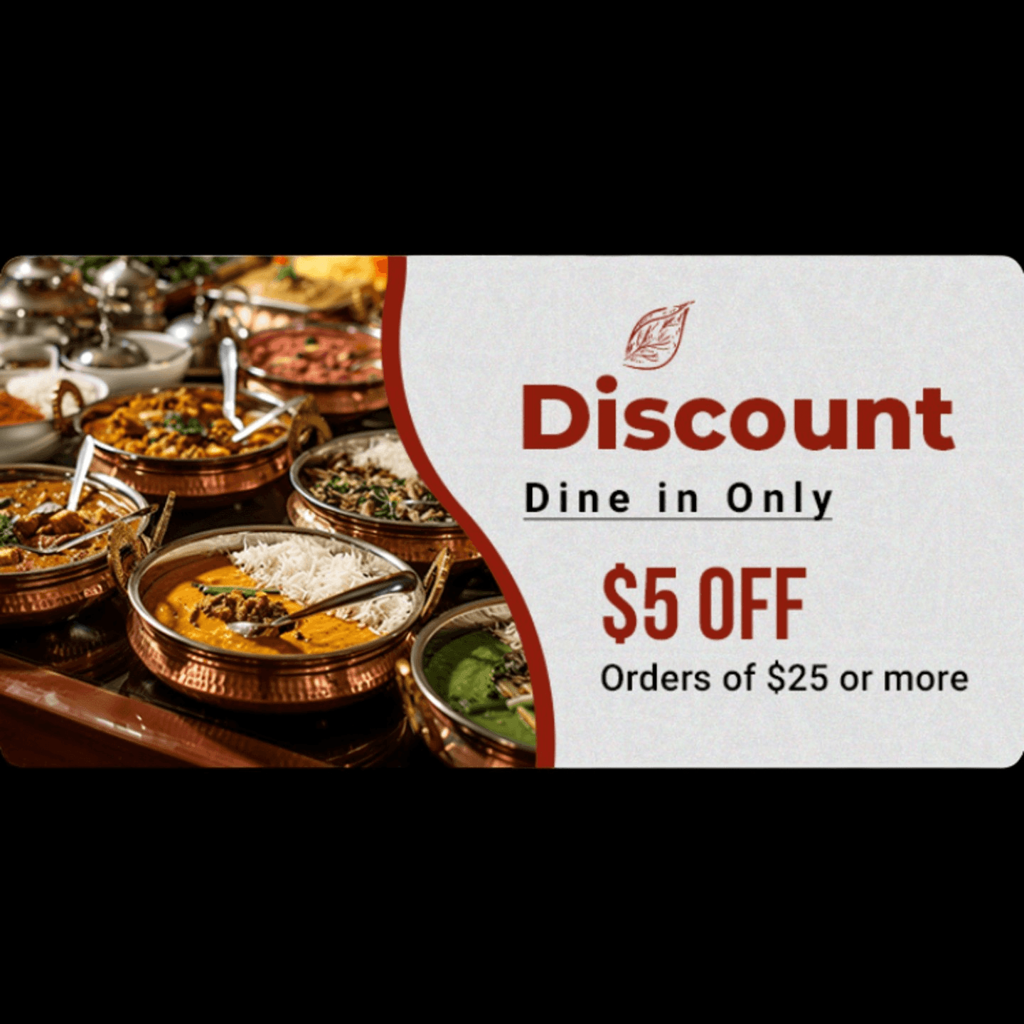 Dine In & Save – Get $5 Off Your Meal