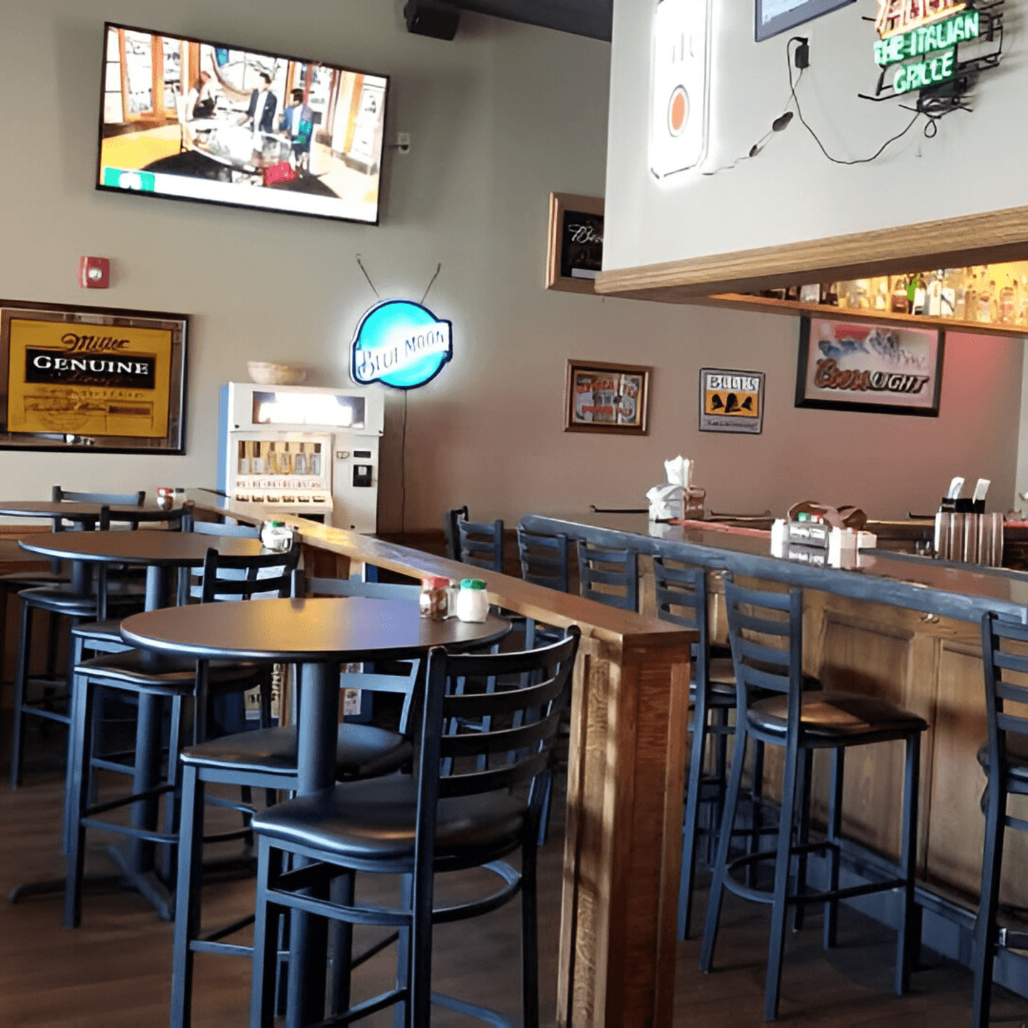 A Space to Eat, Relax, and Watch the Game