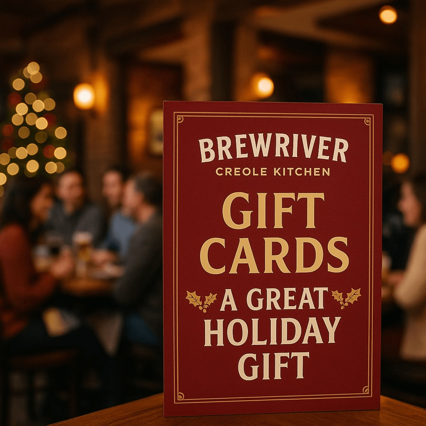 🎄 Holiday Gift Card at BrewRiver Creole Kitchen