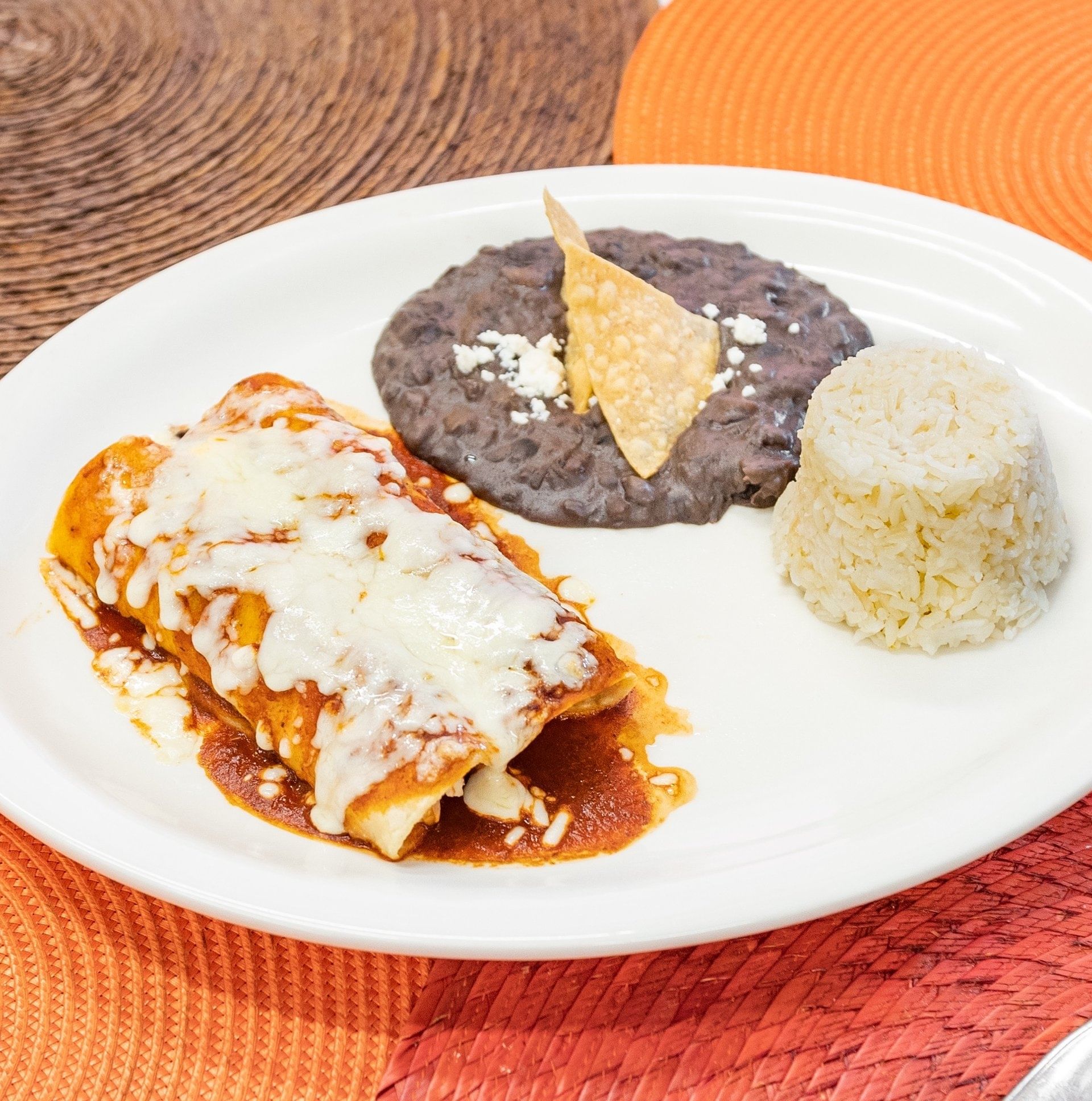 Enchiladas Rojas.