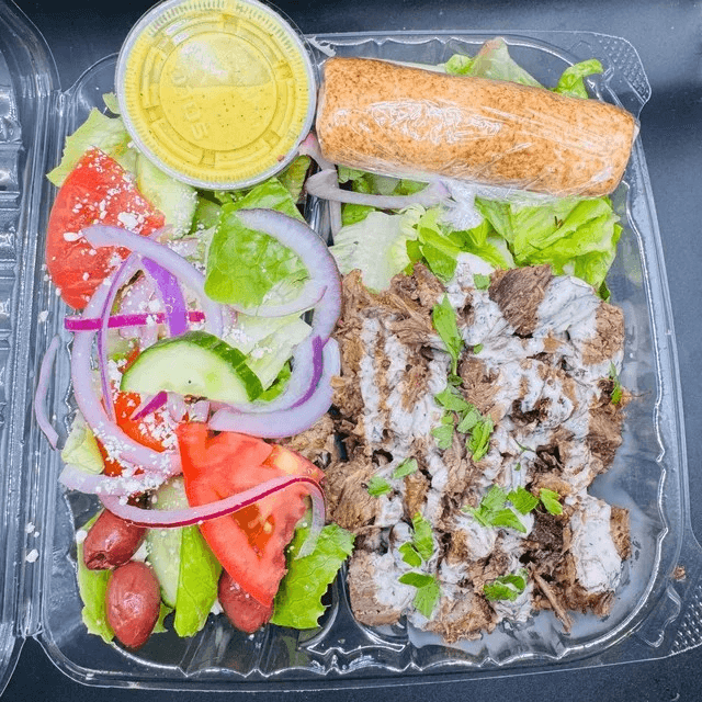 Beef Shawarma Salad.
