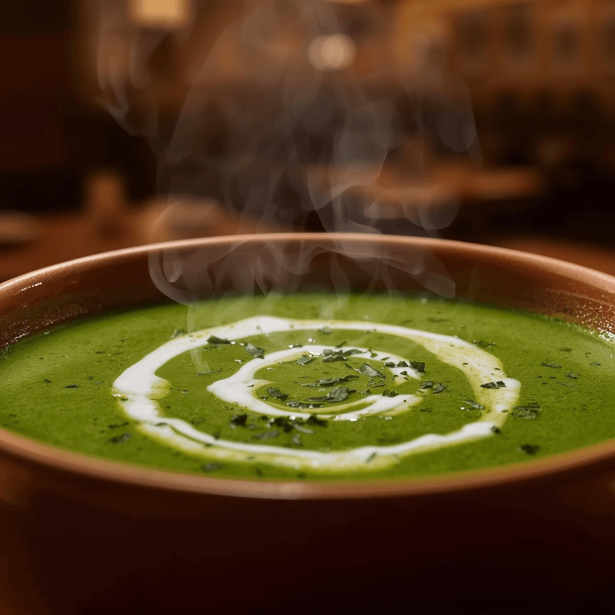 Creamy Spinach Soup.