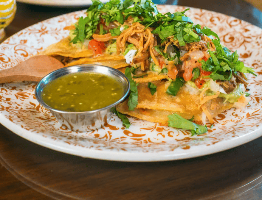 Carnitas quesadilla.