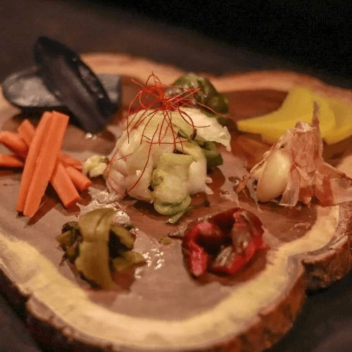 Japanese Pickles お漬物の盛り合わせ.
