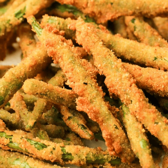 Fried Green Beans W/cheese.