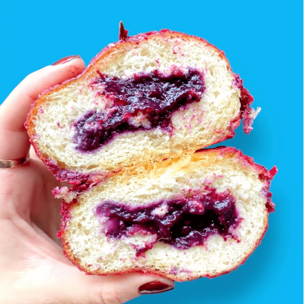 Blueberry Rosemary Donut.