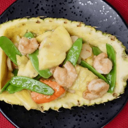 Fresh Pineapple Shrimp.