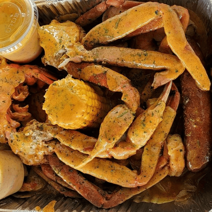 Two  Pound of King Krab, 2 Lobster tails & 1 pound of shrimp with P/C/S/E.