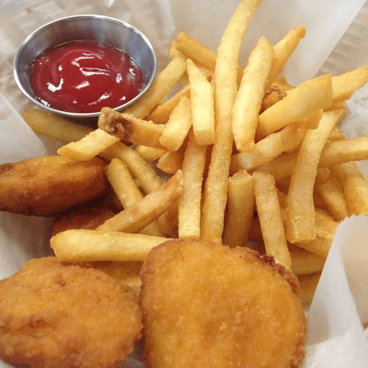 Kid's nuggets and fries.