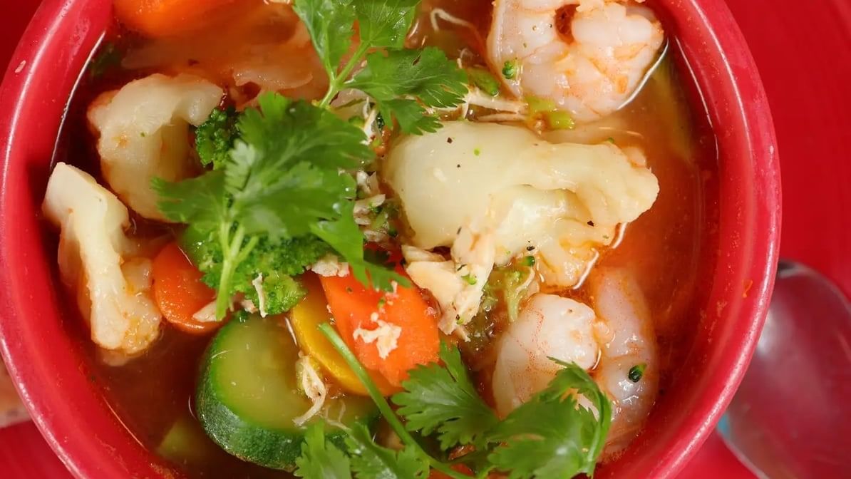 Chicken & Shrimp Soup.