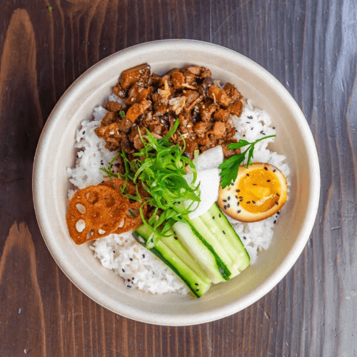 R1) Taiwanese Lu Rou Rice.