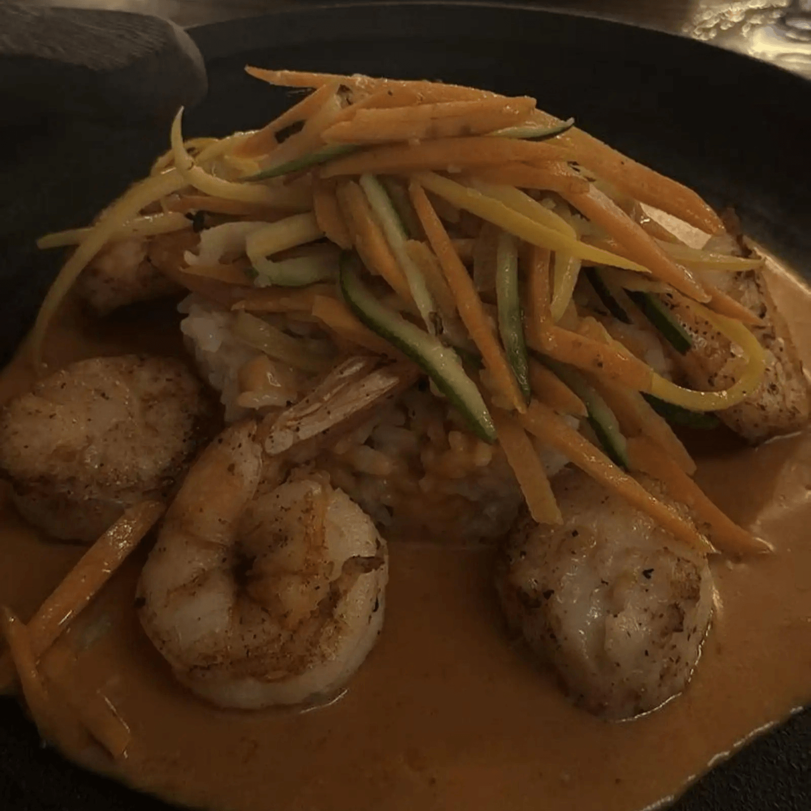 Shrimp and Scallops.