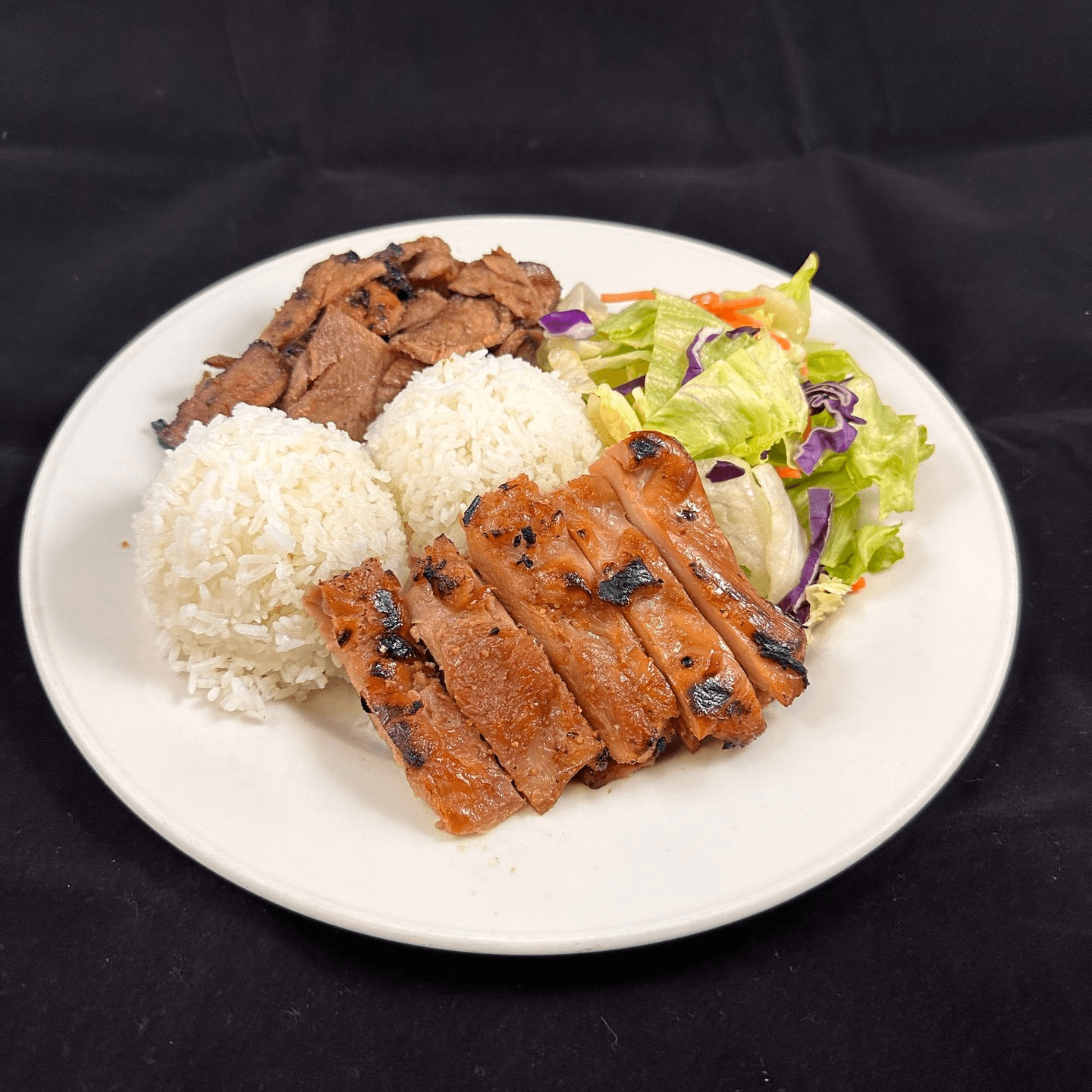 Chicken and Beef Teriyaki Combo