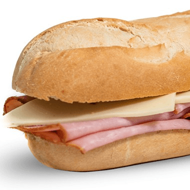 Hot Canadian Bacon & Cheese.