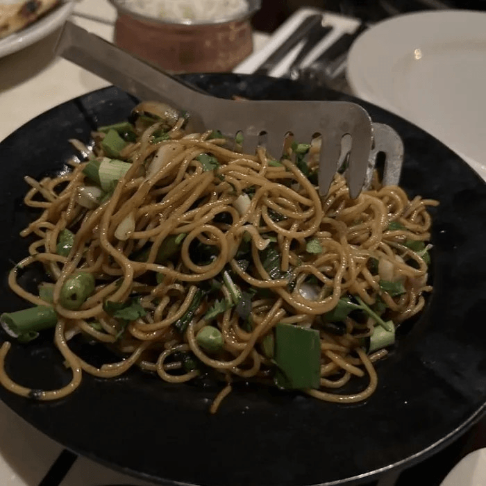 Vegetable Hakka noodles.