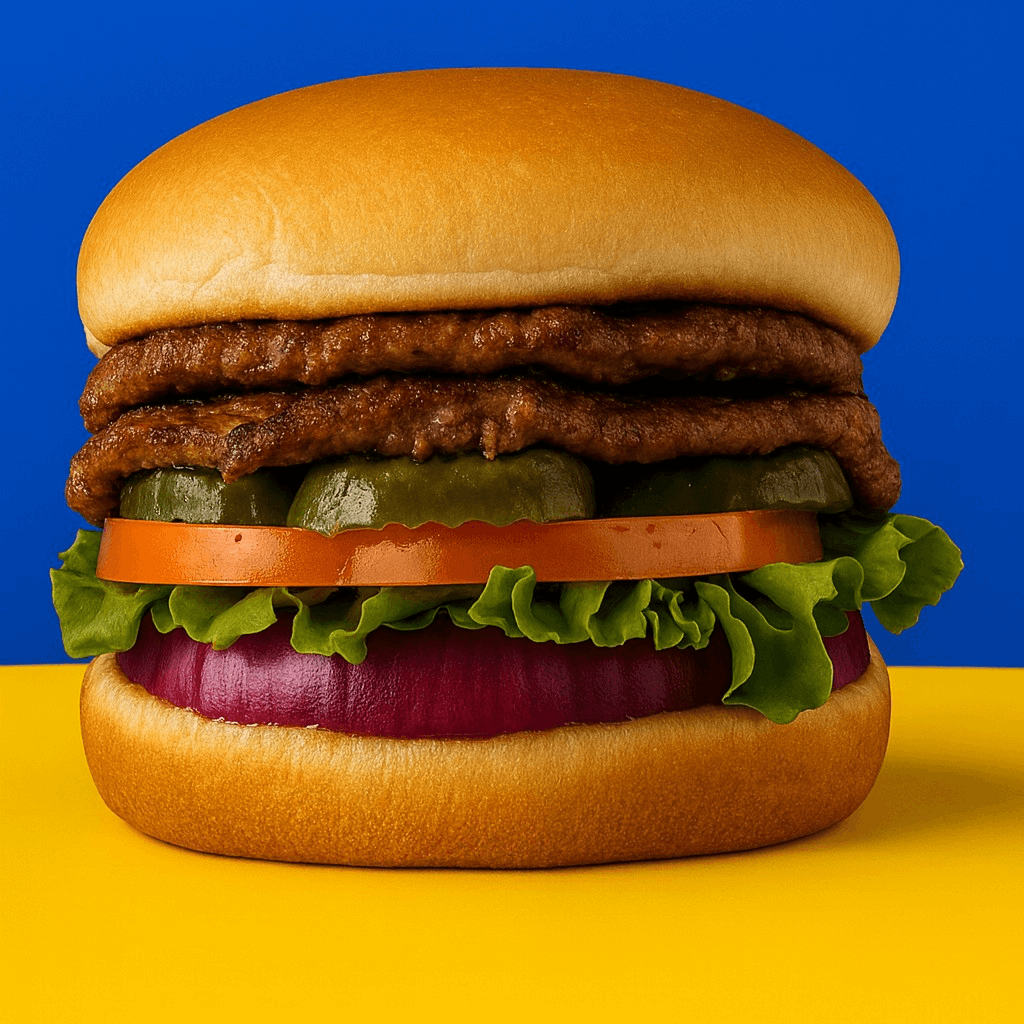 Super Double Burger Ala Cart.