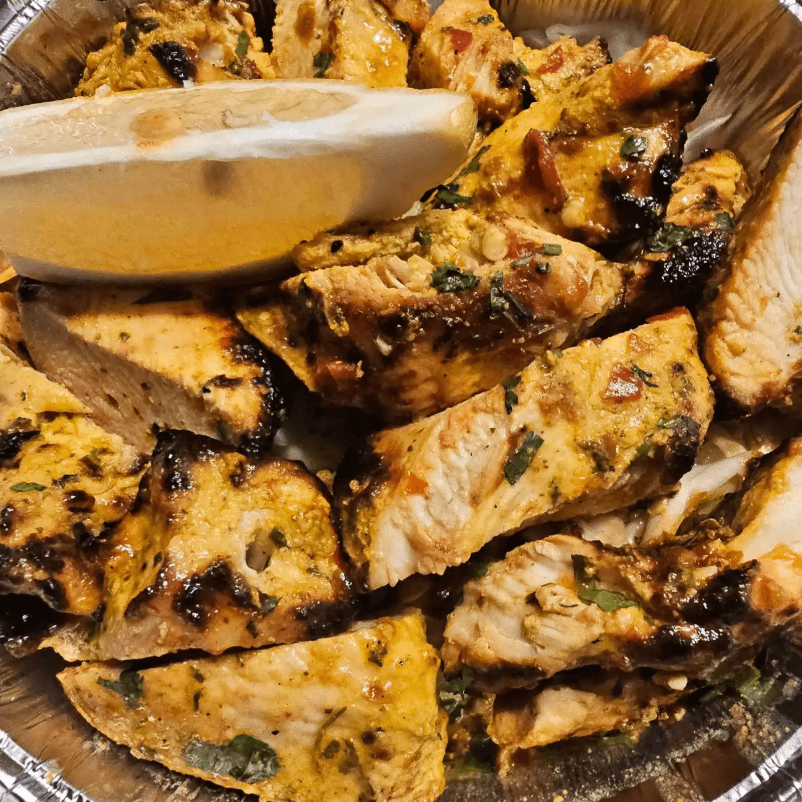 Garlic chicken tikka.