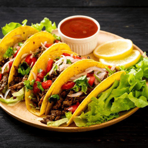 Plato DeTacos Carne Asada.