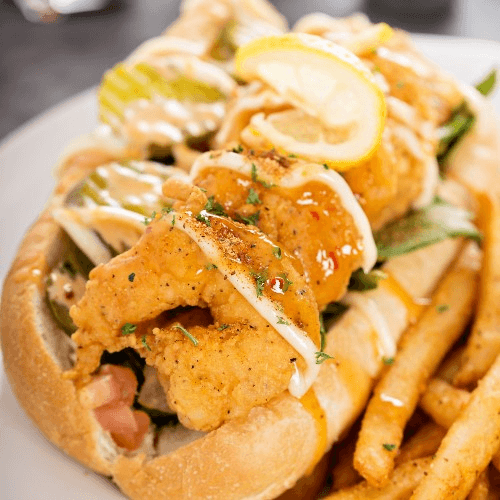 Shrimp Po' Boy Sandwich