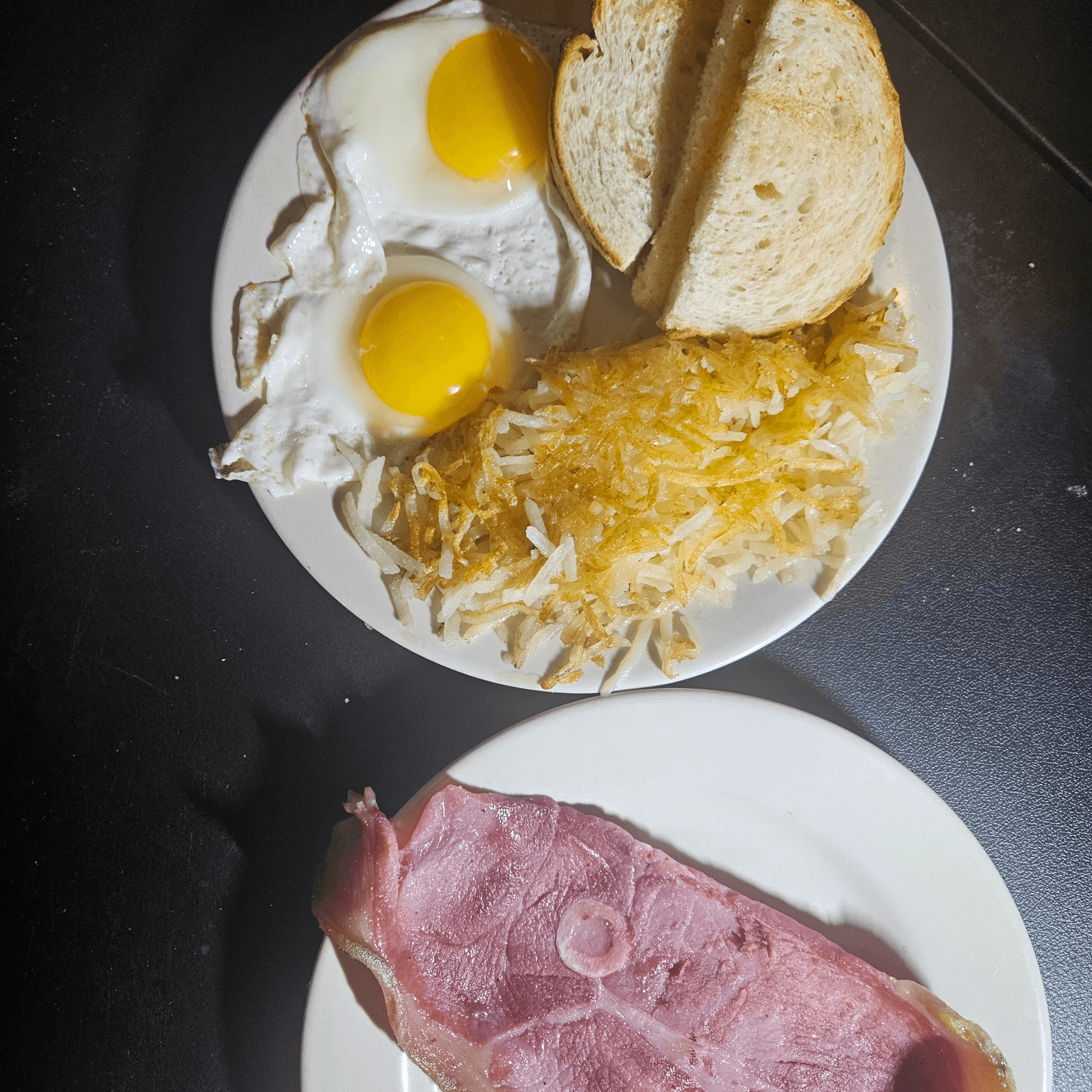 Country Cured Ham Steak & Eggs.