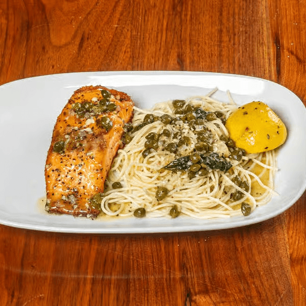 Salmon Piccata.