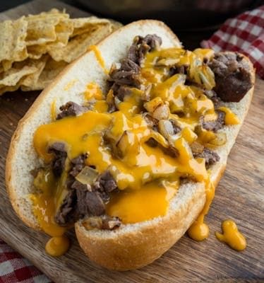 Combo #9: Philly Cheese Steak Sandwich.