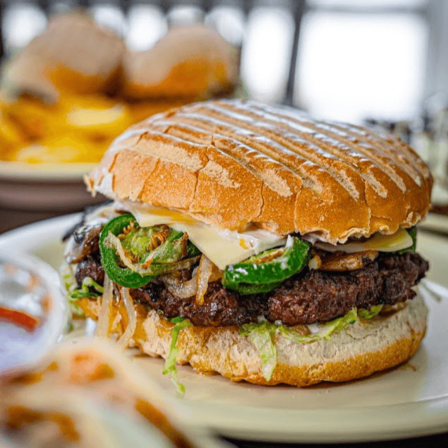 Deluxe Cheese Burger.