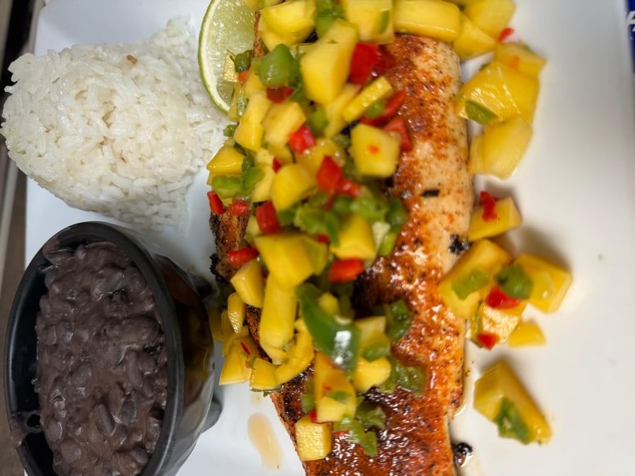 Mango Snapper Dinner.