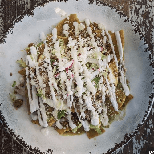 Green Chilaquiles brunch