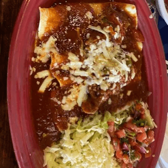 Lunch Chile Colorado.