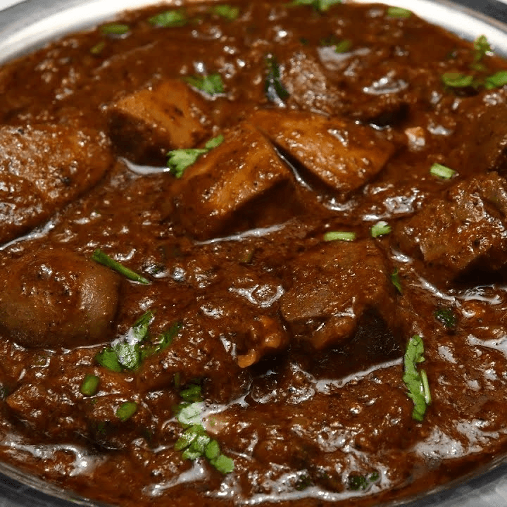 Chettinad Goat Liver Curry.