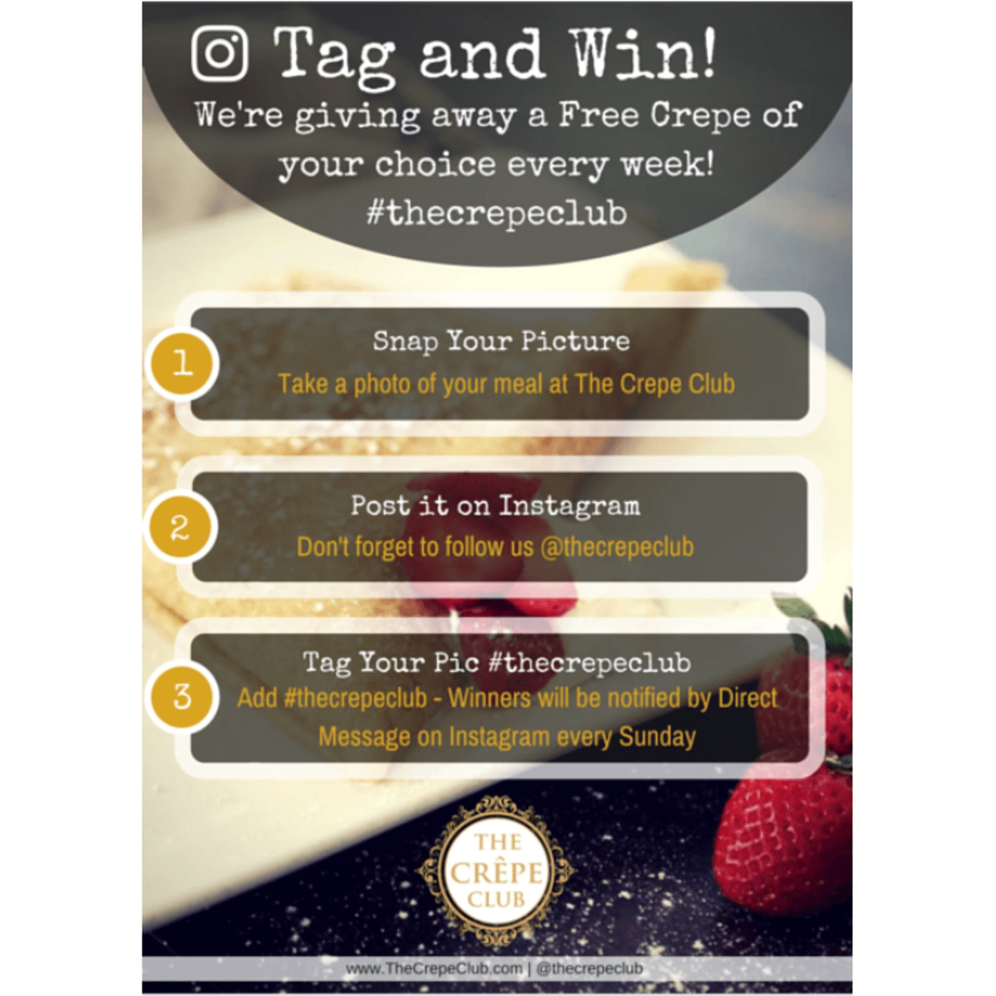 Win a Free Crepe!